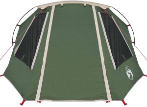 vidaXL Namiot tunelowy 3-osobowy Zielony i Biały 328 x 228 x 115 cm 6
