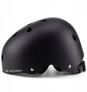 Kask rowerowy BMX/hulajnoga Wozinsky lekki 48-52 cm - czarny 3