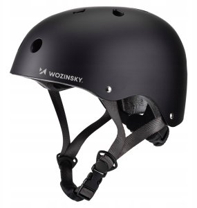 Kask rowerowy BMX/hulajnoga Wozinsky lekki 48-52 cm - czarny 6