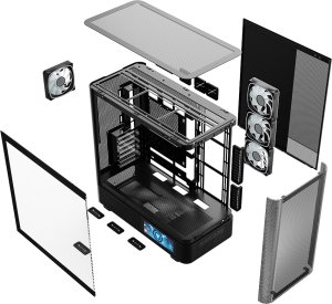 Obudowa Modecom Volcano AQ400 ARGB czarna (MC-A-AQ400-4FA-B) 15