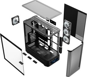 Obudowa Modecom Volcano AQ500 ARGB czarna (MC-A-AQ500-4FA-B) 15