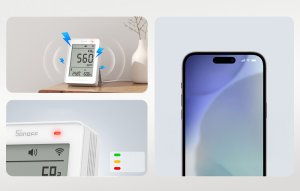 Sonoff Miernik jakości powietrza WiFi LCD AirGuard CO2 SAWF-08P 11