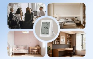 Sonoff Miernik jakości powietrza WiFi LCD AirGuard CO2 SAWF-08P 3