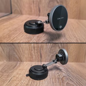 Blavec UCHWYT SAMOCHODOWY MAGNETYCZNY NA TELEFON Z ŁADOWARKA INDUKCYJNA DO MAGSAFE 5