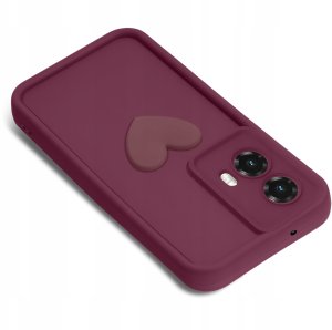 krainaGSM Etui do Motorola Moto G85 5G silikonowe MATOWE serce 2