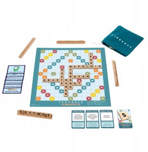 Mattel Scrabble drewniane płytki (JGR65) 11