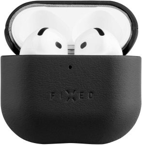 Fixed Skórzane etui PodsLeather na Apple AirPods 4 czarne 2