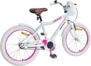 vidaXL vidaXL Rower Dziecięcy 18 Cali dla dzieci w wieku 5-7 lat Biały 3