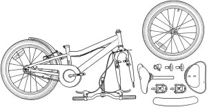 vidaXL vidaXL Rower Dziecięcy 18 Cali dla dzieci w wieku 5-7 lat Fioletowy 8