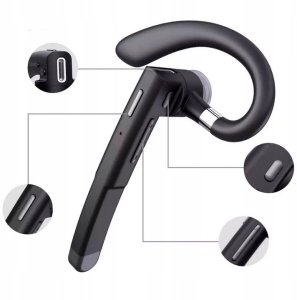 Słuchawka Slayo Bezprzewodowa słuchawka do rozmów BLUETOOTH mikrofon dla kierowców do ucha 2