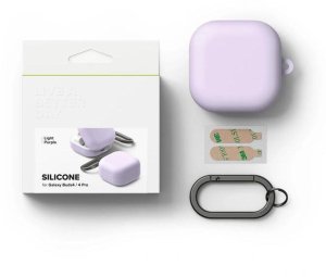 Ringke RINGKE SILICONE SAMSUNG GALAXY BUDS 4 / 4 PRO LIGHT PURPLE 3