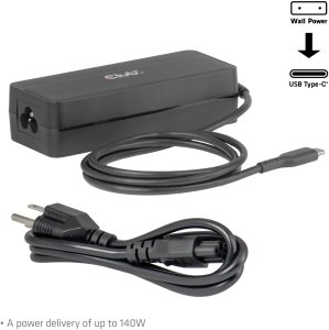 Zasilacz do laptopa Club 3D Club3D Ładowarka do laptopa USB-C PD3.1 140W GaN retail 4