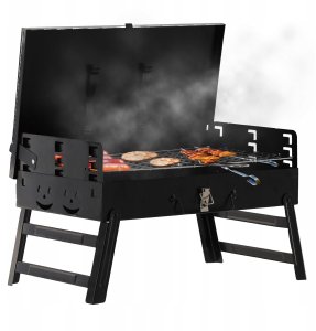 Chomik Grill turystyczny składany, walizka z widełkami i łopatką 11