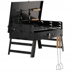 Chomik Grill turystyczny składany, walizka z widełkami i łopatką 12