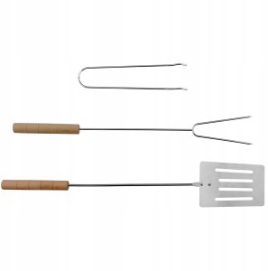 Chomik Grill turystyczny składany, walizka z widełkami i łopatką 4