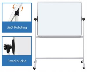 OfficeProducts Tablica mobilna suchoś. -magn. OFFICE PRODUCTS dwustronna rama aluminiowa regulacja kąta nachylenia 150x120cm 2