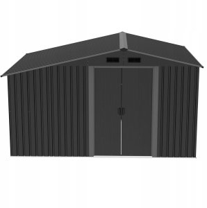 Saska Garden DOMEK OGRODOWY NARZĘDZIOWY METALOWY Z DREWUTNIĄ 308X245X202CM 2