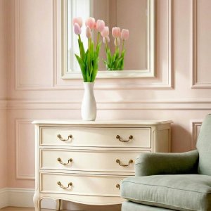 Saska Garden BUKIET 5 TULIPANÓW JASNO RÓŻOWYCH 39CM JAK ŻYWYCH DEKORACJA WIOSENNA 7