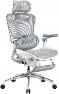 Krzesło biurowe Sihoo Fotel biurowy z podnóżkiem  Sihoo DORO C300 Pro Mesh White with footrest 2