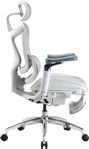 Krzesło biurowe Sihoo Fotel biurowy z podnóżkiem  Sihoo DORO C300 Pro Mesh White with footrest 4