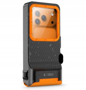 Tech-Protect TECH-PROTECT IPX8 PRO UNIVERSAL DIVING WATERPROOF CASE BLACK/ORANGE 2