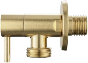 Rea Zawór kątowy 1/2" x 3/4" Złoty szczotkowany 4
