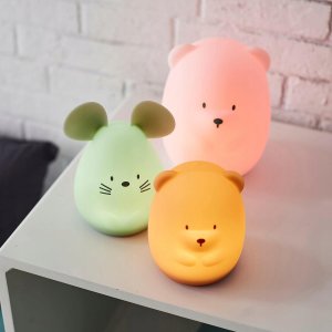 Nattou Nattou - silikonowa lampka nocna LED | Meškiukas 16 cm 4