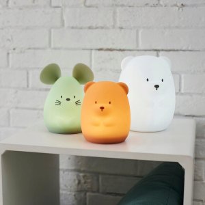 Nattou Nattou - silikonowa lampka nocna LED | Meškiukas 16 cm 5