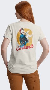 Colour Pleasure Koszulka Carhartt Dearborn Rosie OAT MILK 148