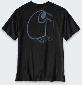 Carhartt Koszulka Carhartt Irvine 3D Logo BLACK 61