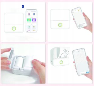 Drukarka etykiet Godex Setty Mini drukarka termiczna bluetooth DT1-0 biała 3