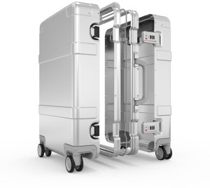 Ninetygo Walizka kabinowa NINETYGO Metal 55cm srebrna 4