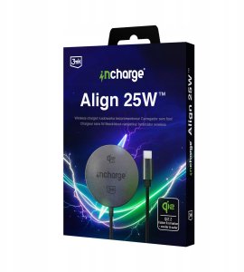 Ładowarka 3mk incharge Align Qi2.2 25 W Czarny 9