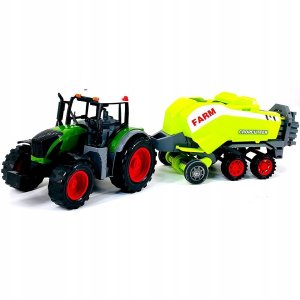 Super-Toys Traktor z maszyną 53cm 02710 2