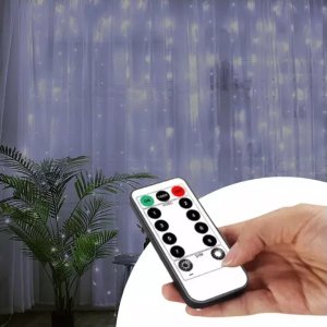 ExtraLink Extralink | Kurtyna świetlna LED | zimne, 3x3m, 300x LED, lampki choinkowe, świąteczne, girlanda, 5V USB 3