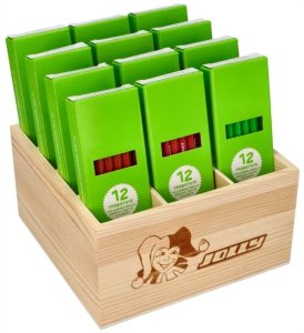 Jolly Jolly Supersticks Classic 144 szt. - duży zestaw kredek w drewnianym boxie 5+ EDUKAMP 4
