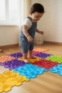 Meli Soft BiBi Sensory Mats 6 el.  maty sensoryczne od 6 miesięcy EDUKAMP 12