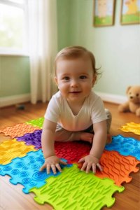 Meli Soft BiBi Sensory Mats 6 el.  maty sensoryczne od 6 miesięcy EDUKAMP 13