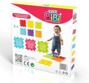 Meli Soft BiBi Sensory Mats 6 el.  maty sensoryczne od 6 miesięcy EDUKAMP 2