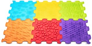 Meli Soft BiBi Sensory Mats 6 el.  maty sensoryczne od 6 miesięcy EDUKAMP 3