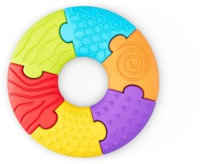 Meli Soft BiBi Sensory Puzzle Circle - układanka sensoryczna 6m+ EDUKAMP 4