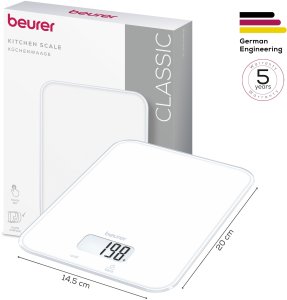 Waga kuchenna Beurer KS 19 Pure White biała - Cyfrowa waga kuchenna KS19WHITE (4211125106812) 2
