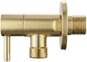 Rea Zawór kątowy 1/2" x 3/8" Złoty szczotkowany 3