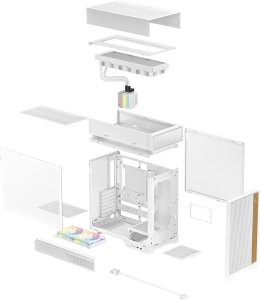 Chłodzenie wodne Deepcool DeepCool CL6600 WH ATX 360 AIO white 9