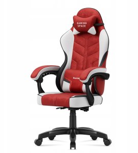 Krzesło biurowe Huzaro Force 2.7 czerwonego weluru krzesło gamingowe 5