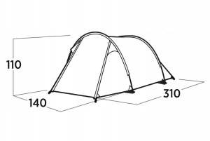 Namiot turystyczny Easy Camp Easy Camp Hemsedal 2 tunnel tent (olive green, model 2025) 3