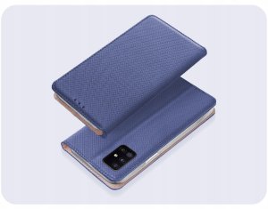 Hello Case Etui z Klapką Do Samsung Galaxy A51 5G (Granatowe, Magnetyczne) Szkło 2