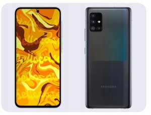 Hello Case Etui z Klapką Do Samsung Galaxy A51 5G (Granatowe, Magnetyczne) Szkło 7