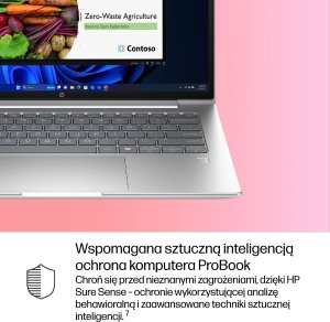 Laptop HP HP ProBook 4 G1i AI Intel Core Ultra 7 255U Laptop 35,6 cm (14") WUXGA 16 GB DDR5-SDRAM 512 GB SSD Wi-Fi 6E (802.11ax) Windows 11 Pro AI PC Srebrny 5