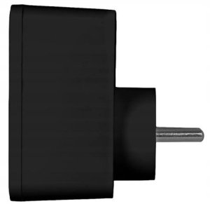 LTC Rozgałęźnik sieciowy: 1 gniazdo okrągłe z uz. + 2x USB + 2x USB-C, Czarny 2x2,4A 3